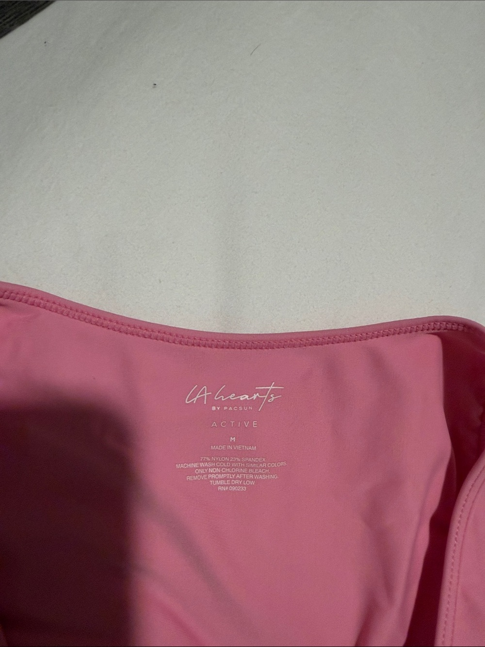 PacSun Pink V-Neck Sports Bralette - Picture 2 of 3